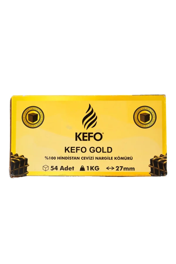 Kefo Gold 27 mm. Nargile Kömürü - Görsel 1