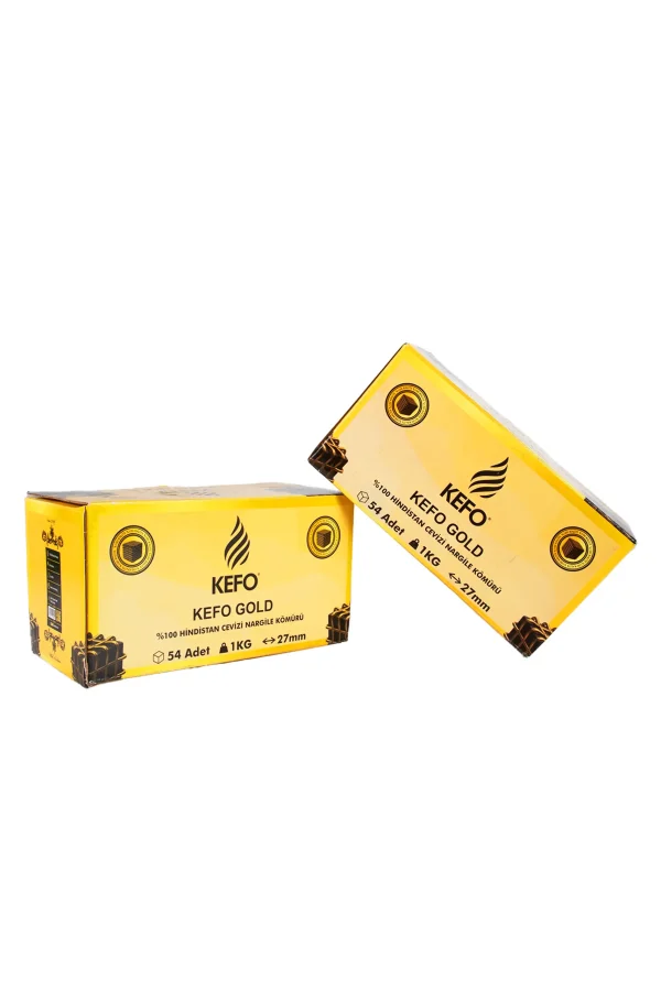 Kefo Gold 27 mm. Nargile Kömürü - Görsel 2
