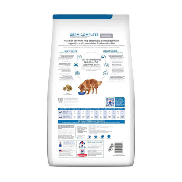 Hill's Prescription Diet Derm Complete Environmental & Food Sensitivities Dry Dog Food 3 Product Image