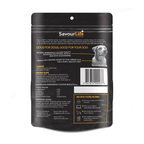 SavourLife Australian Kangaroo Biscuits Dog Treats 3 Product Image
