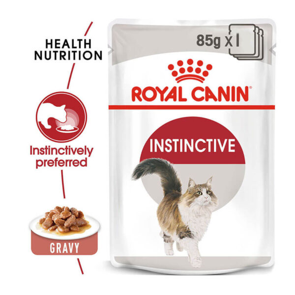 Royal Canin Instinctive Adult In Gravy Wet Cat Food 3 Product Image