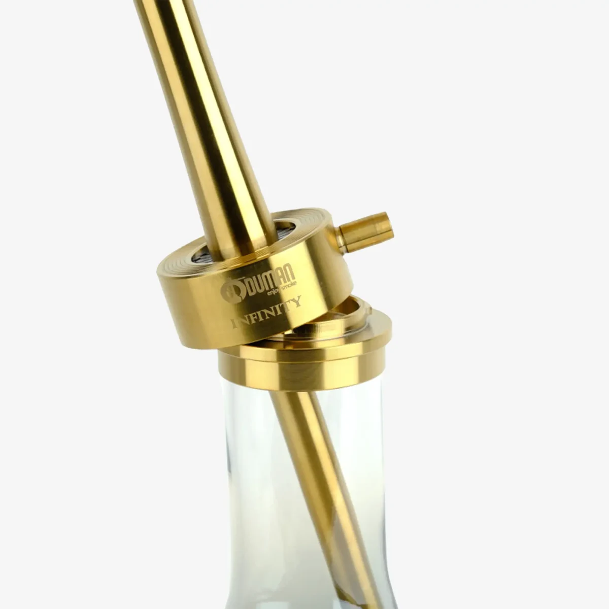 ODUMAN Infinity Gold Beyaz Şişe Nargile Takımı 4 oduman infinity gold govde gold sise detay 4
